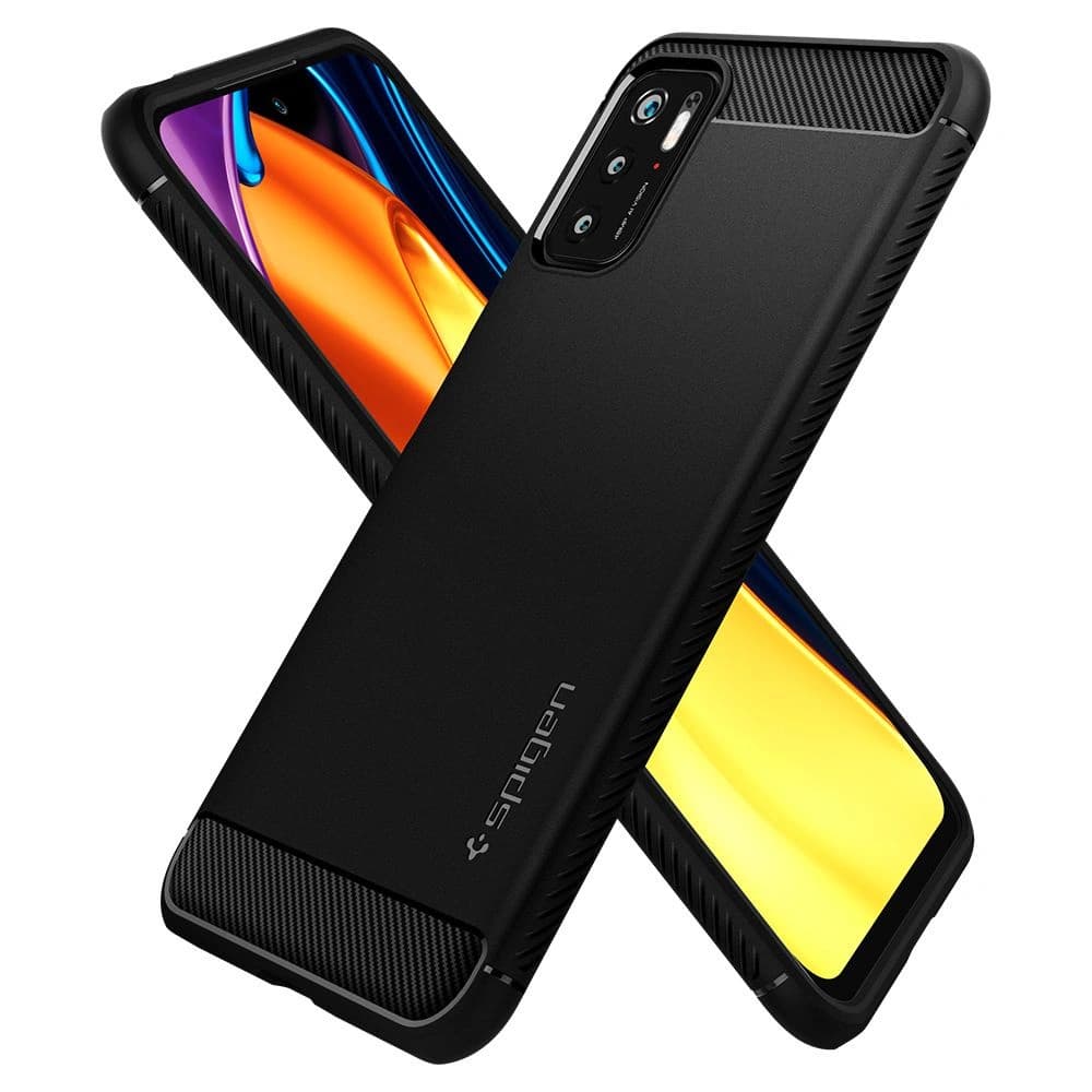 Spigen Tasche Rugged Armor Pocophone M3 Pro 5G/Redmi Note 10 5G Mattschwarz - 6