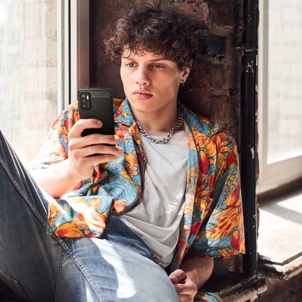 Spigen Tasche Rugged Armor Pocophone M3 Pro 5G/Redmi Note 10 5G Mattschwarz - 14