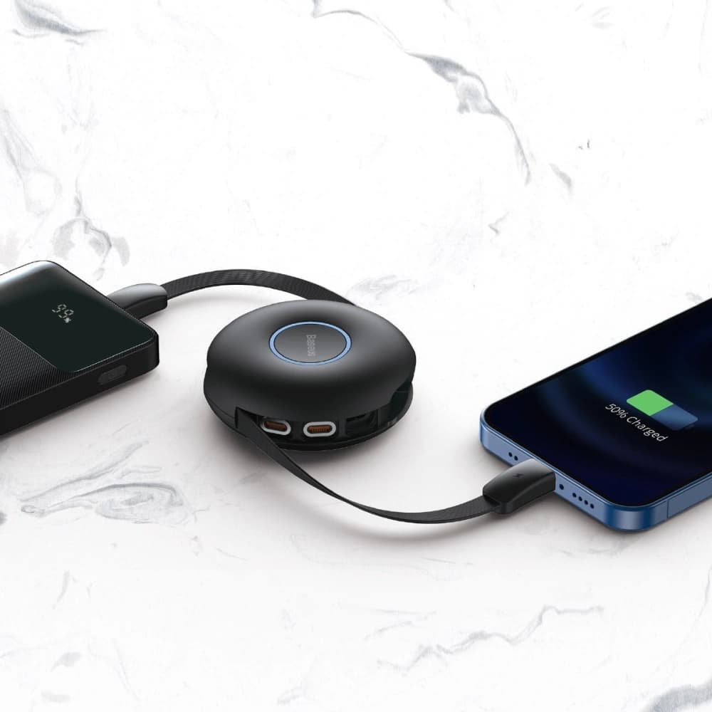 Kabel USB magnetický Baseus Zinc 3w1 USB-C / Lightning / Micro 20W, 1m (černý) - 8