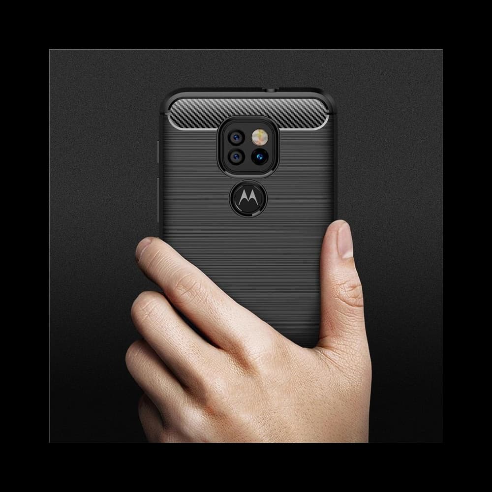 Etui Tech-Protect TPUCarbon Motorola Moto G9 Play/E7 Plus černé - 7