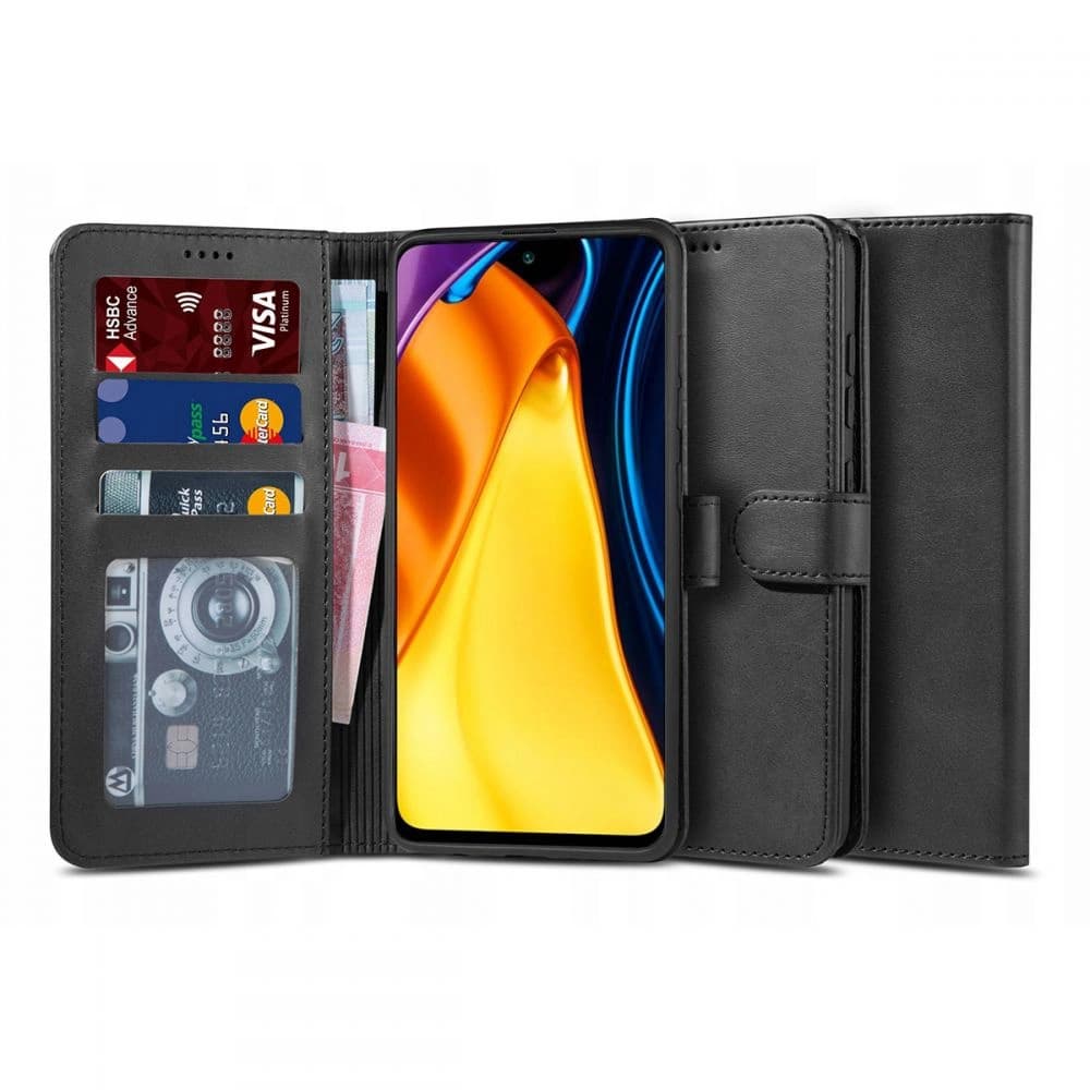 Case Tech-Protect Wallet 2 POCO M3 Pro 5G/Redmi Note 10 5G Schwarz