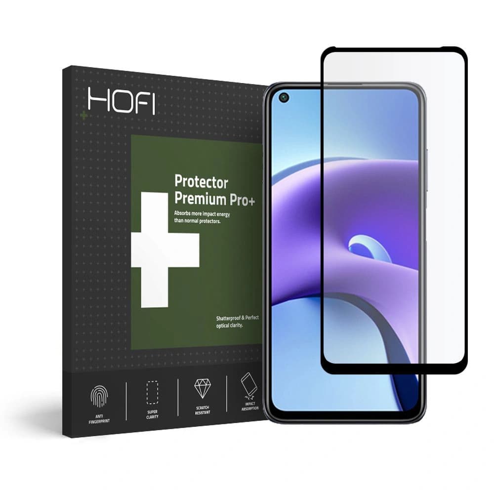Gehärtetes Glas Hofi Glass Pro+ Redmi Note 9T 5G Schwarz