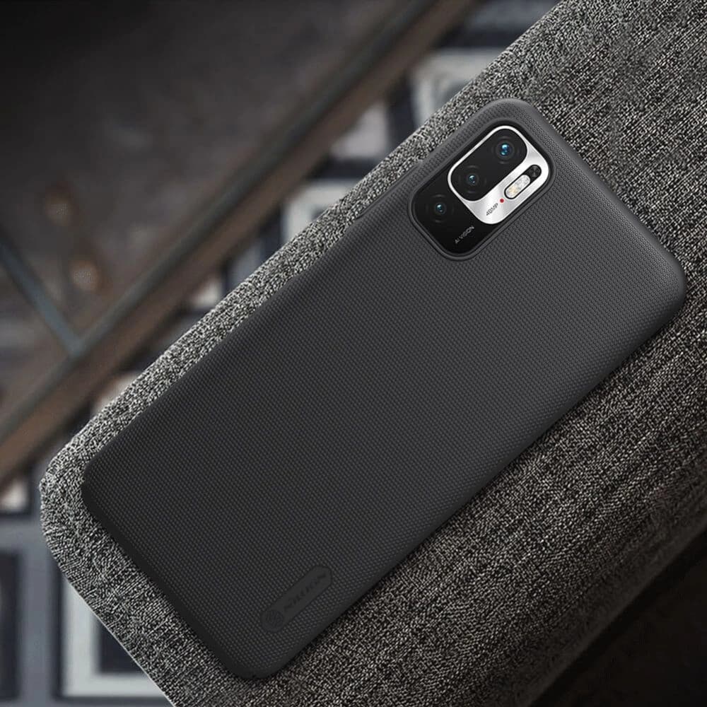 Hülle Nillkin Frosted Shield POCO M3 Pro 5G/Redmi Note 10 5G Schwarz - 4
