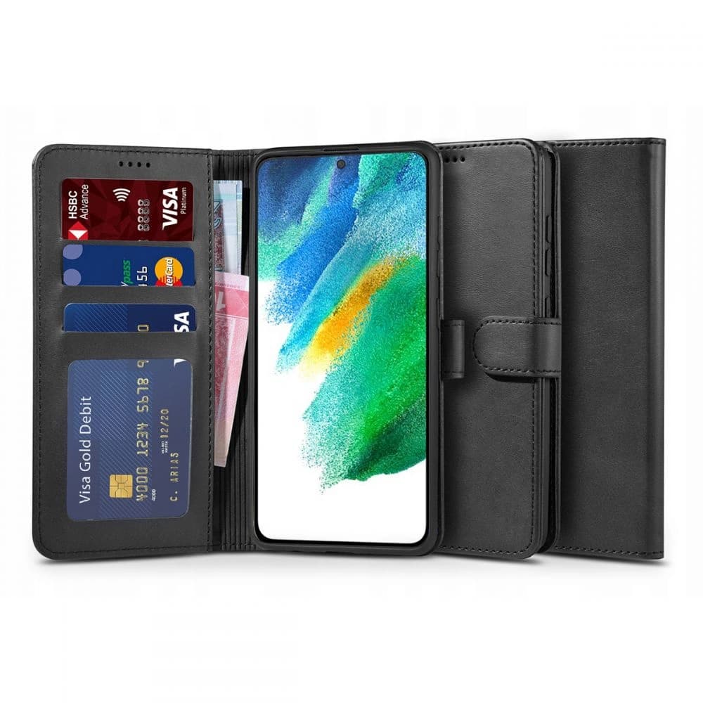 Tech-Protect Samsung Tasche Wallet Galaxy S21 FE Schwarz