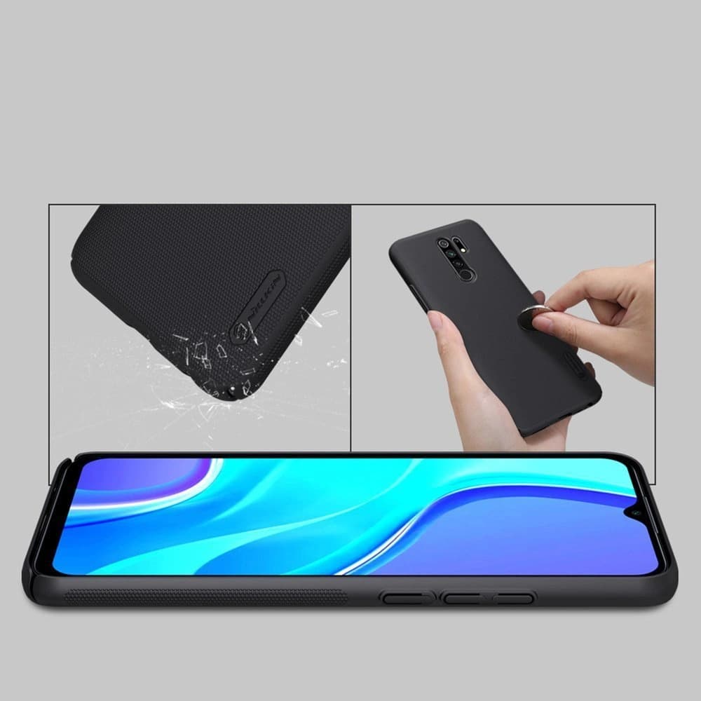 Etui Nillkin Super Frosted Shield Redmi 9/9 Prime Negru - 3