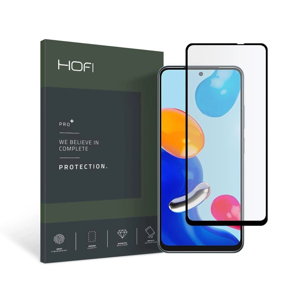 Gehärtetes Glas Hofi Glass Pro+ Redmi Note 11 Pro LTE/5G Schwarz