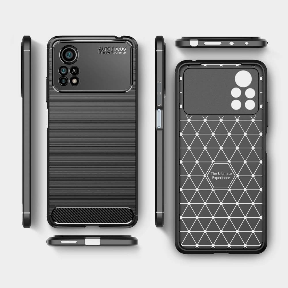 Etui Tech-Protect TPUCarbon POCO X4 Pro 5G Černé - 4