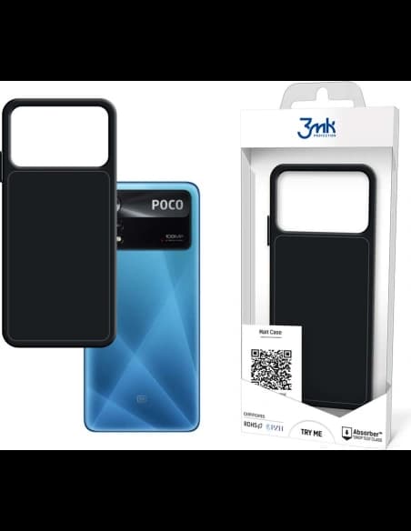 Etui 3MK Matt Case POCO X4 Pro 5G černý/black