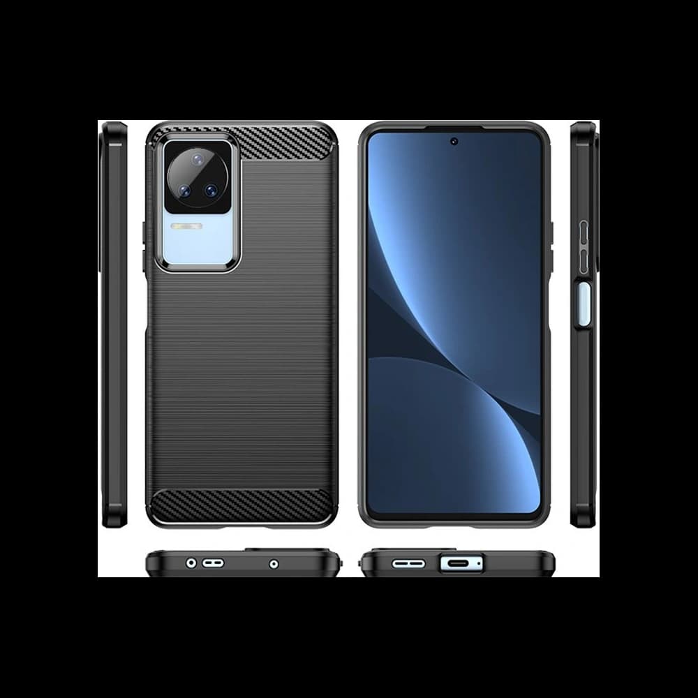 Tech-Protect TPUCarbon POCO F4 5G Black - 5