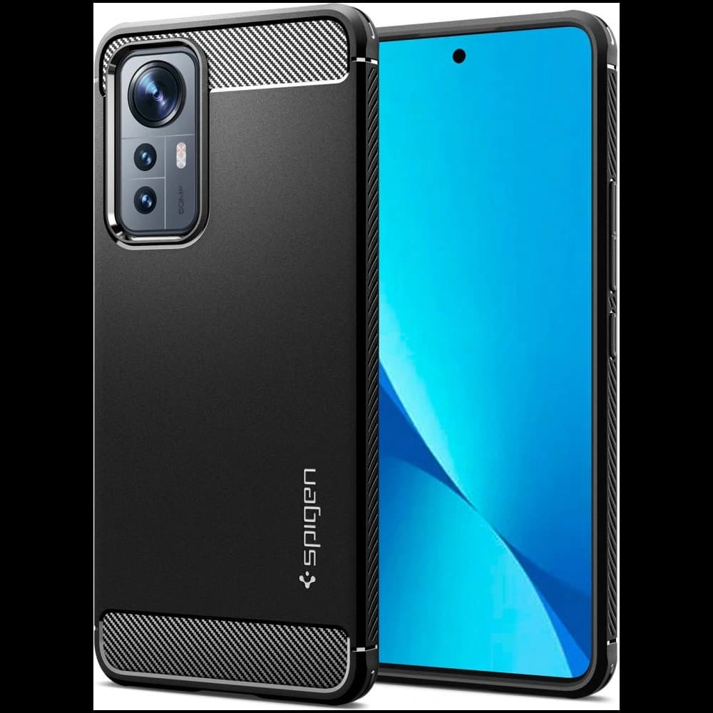 Etui Spigen Rugged Armor Xiaomi 12 Lite Matt Fekete