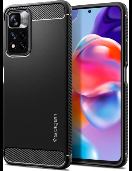 Etui Spigen Rugged Armor Redmi Note 11 Pro+ Plus 5G Matt Fekete