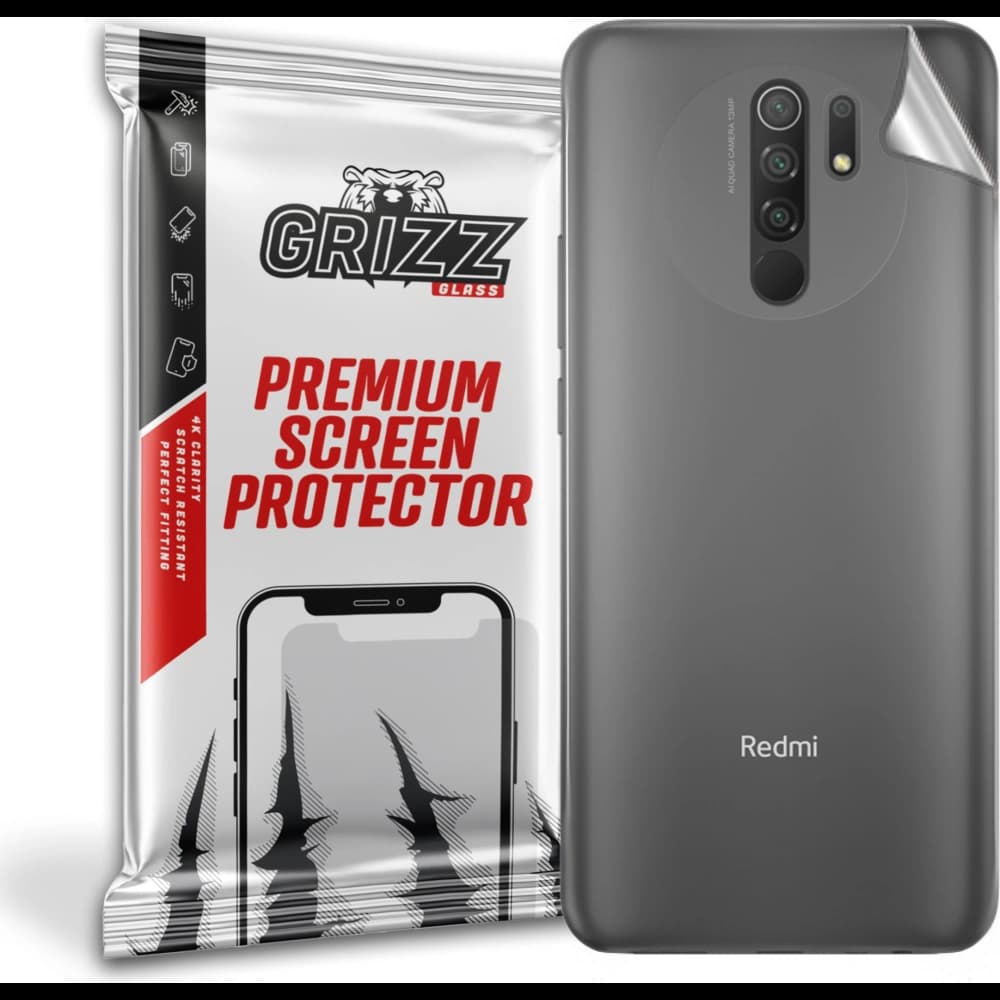 Folie auf der Rückseite GrizzGlass SatinSkin für Xiaomi Redmi 9