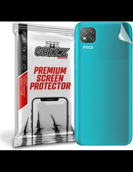 Folie für die Rückseite GrizzGlass SatinSkin für Xiaomi POCO C3
