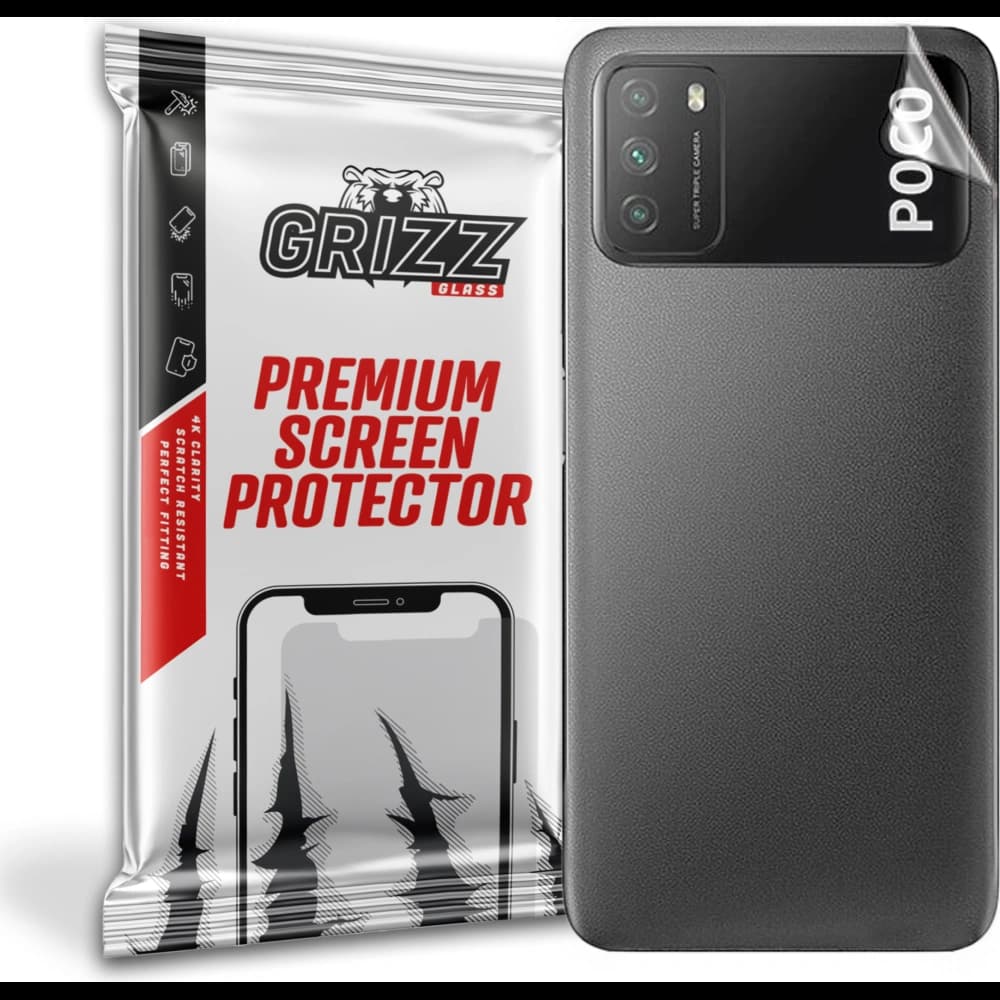 Folie GrizzGlass SatinSkin spate pentru Xiaomi POCO M3