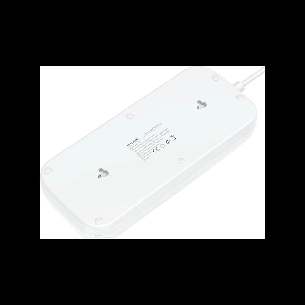 Napájecí lišta Blitzwolf BW-PC2, 8 zásuvek + 3x USB, 1x USB-C, 2500W - 2