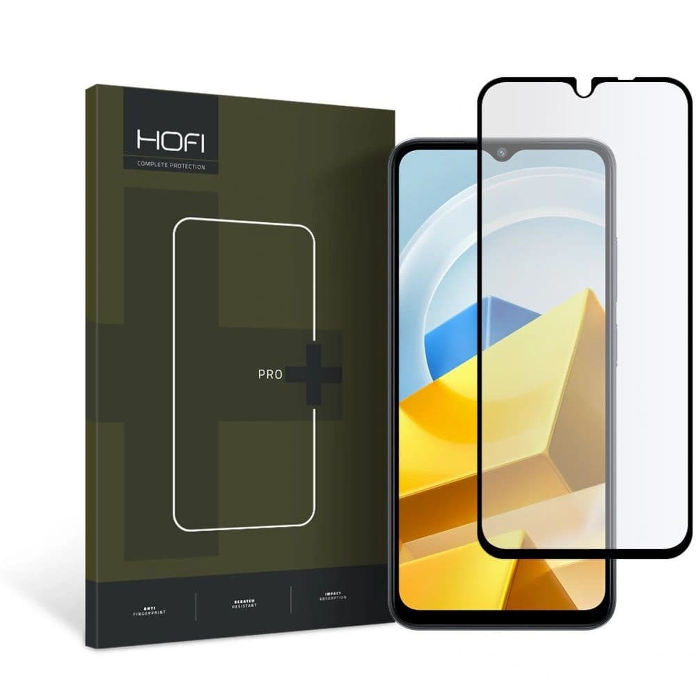 Gehärtetes Glas Hofi Glass Pro+ Xiaomi POCO M5 Schwarz