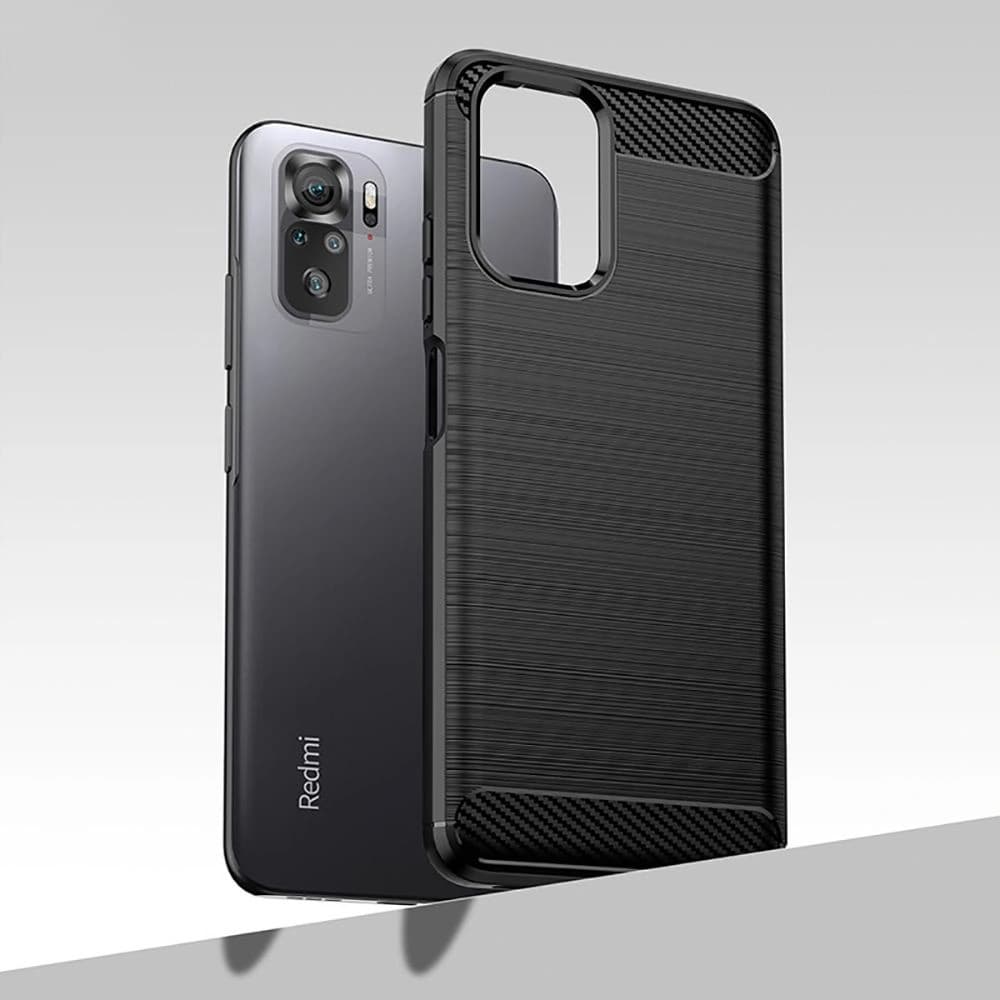Case Tech-Protect TPUCarbon POCO M5s/Redmi Note 10/10s Schwarz - 3