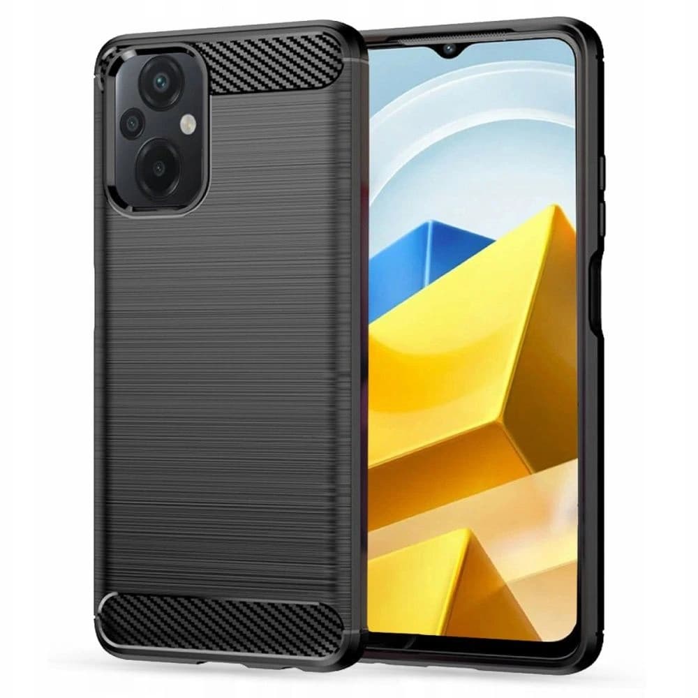 Case Tech-Protect TPUCarbon Xiaomi POCO M5 Schwarz