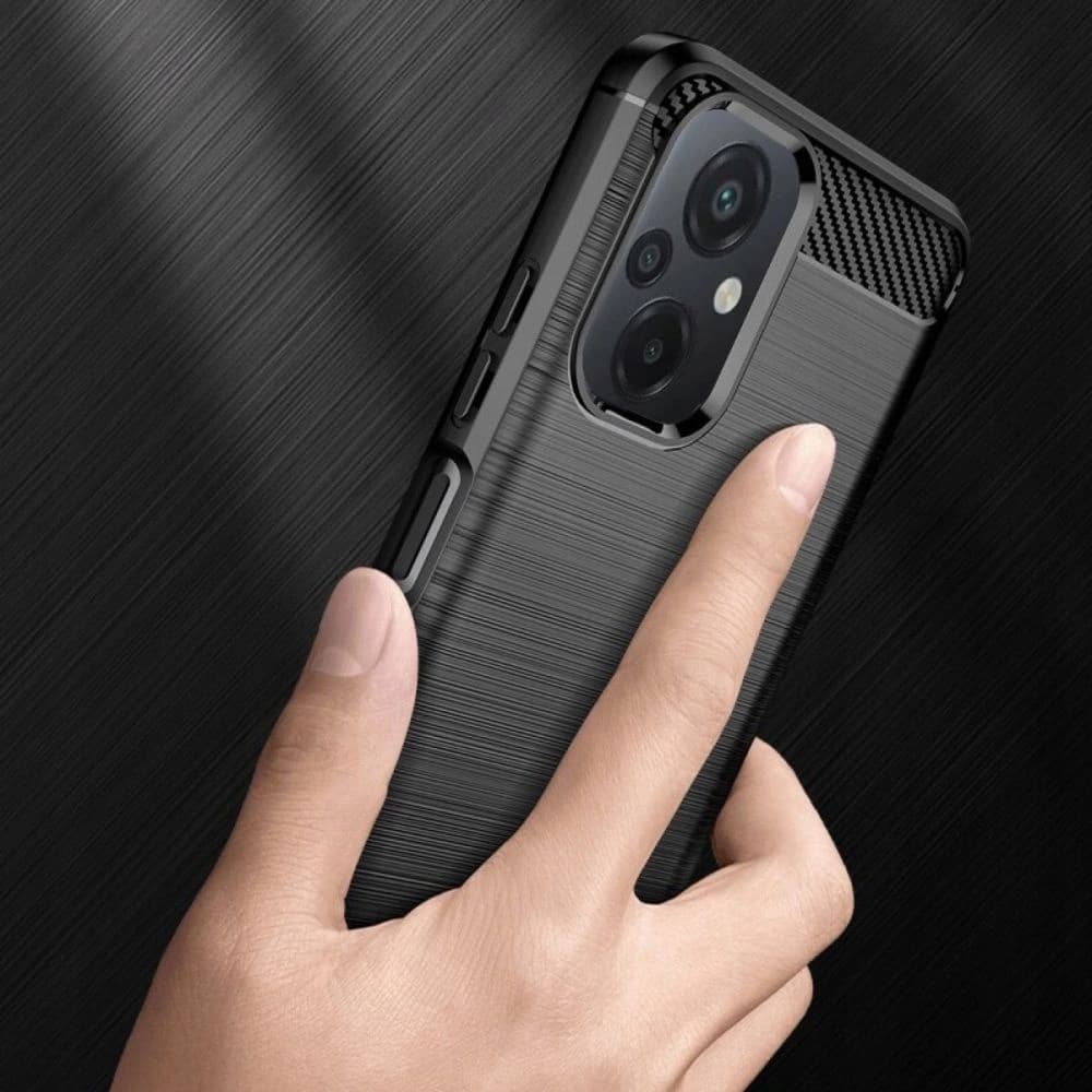 Case Tech-Protect TPUCarbon Xiaomi POCO M5 Schwarz - 5