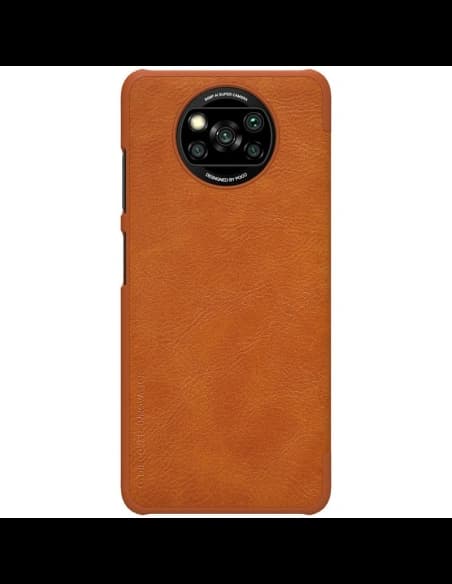 Etui Nillkin Qin Xiaomi Poco X3 NFC/X3 Pro barna