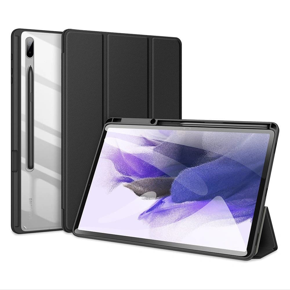 Case Dux Ducis Toby Samsung Galaxy Tab S8+ Plus/Tab S7+ Plus/Tab S7 FE mit Halterung für den Stylus schwarz - 1
