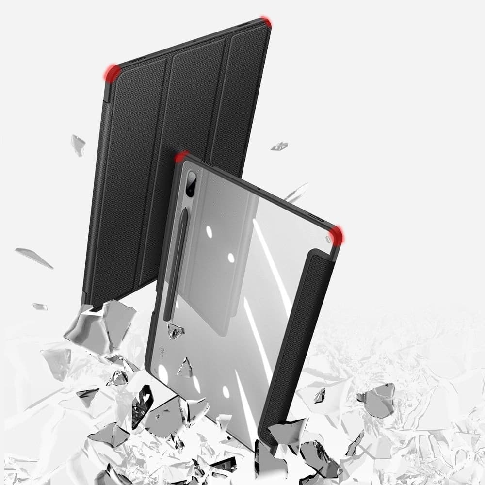 Case Dux Ducis Toby Samsung Galaxy Tab S8+ Plus/Tab S7+ Plus/Tab S7 FE mit Halterung für den Stylus schwarz - 10