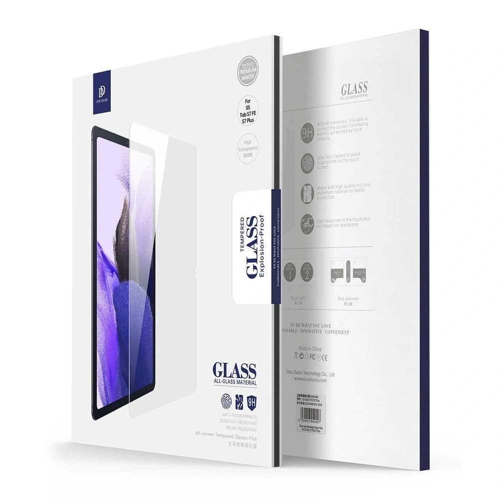Sticlă întărită Dux Ducis Tempered Glass Samsung Galaxy Tab S8+ Plus/Tab S7+ Plus/Tab S7 FE transparent (prietenos cu carcasa) - 5
