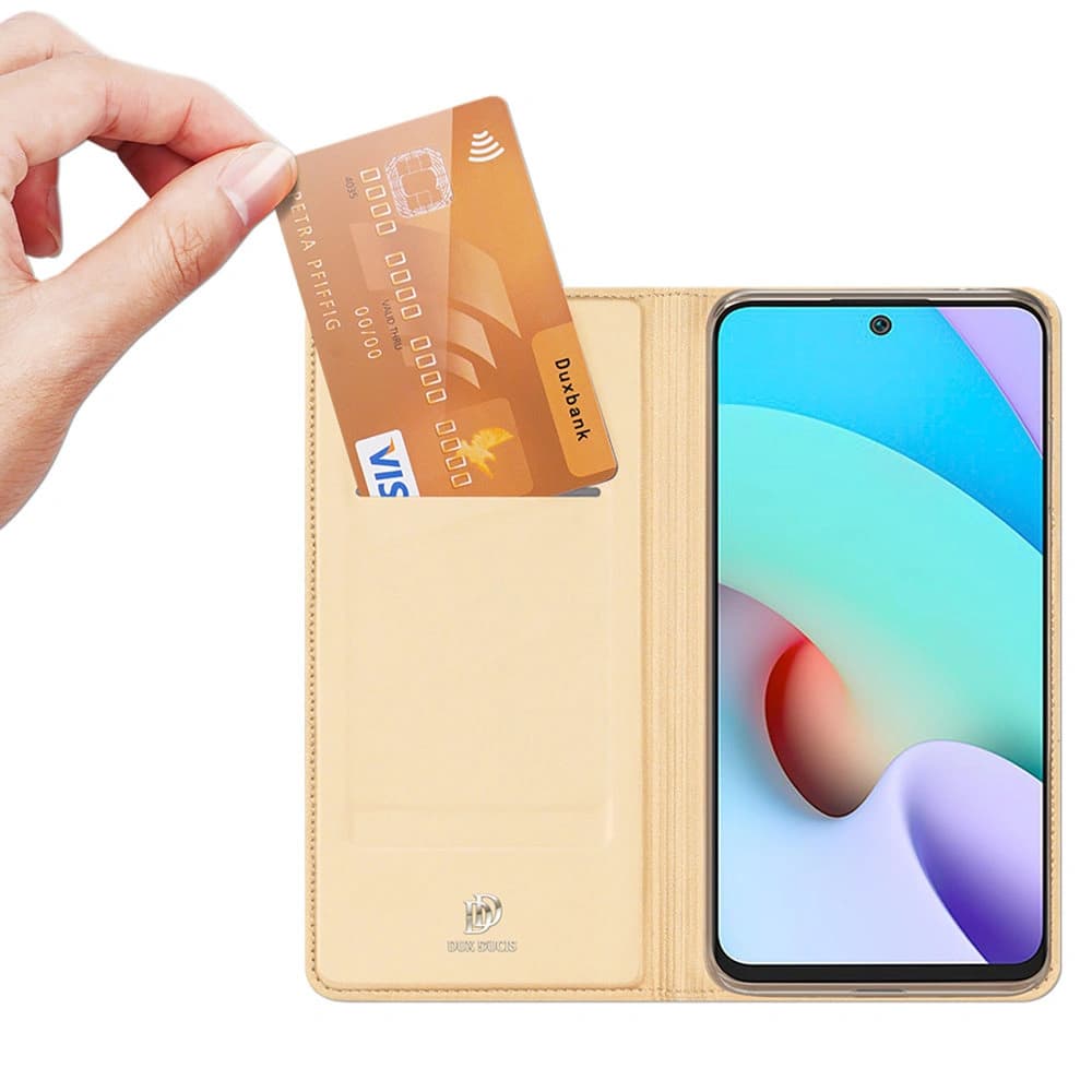 Etui Dux Ducis Skin Pro Xiaomi Redmi 10 zlaté - 3
