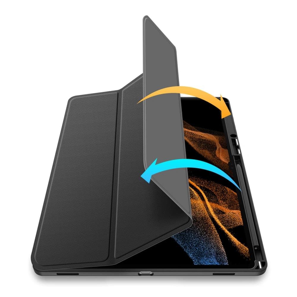 Etui Dux Ducis Toby Samsung Galaxy Tab S8 Ultra suport pentru stylus negru - 9