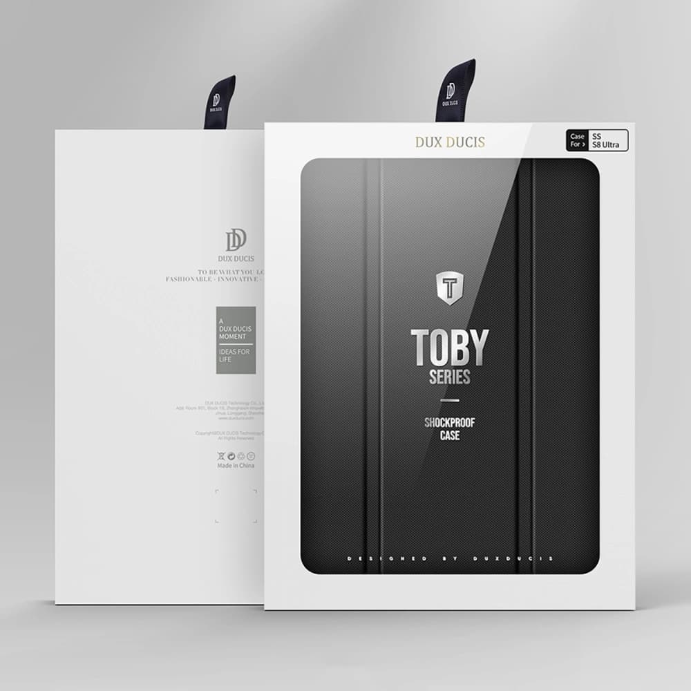 Etui Dux Ducis Toby Samsung Galaxy Tab S8 Ultra suport pentru stilou roz - 5