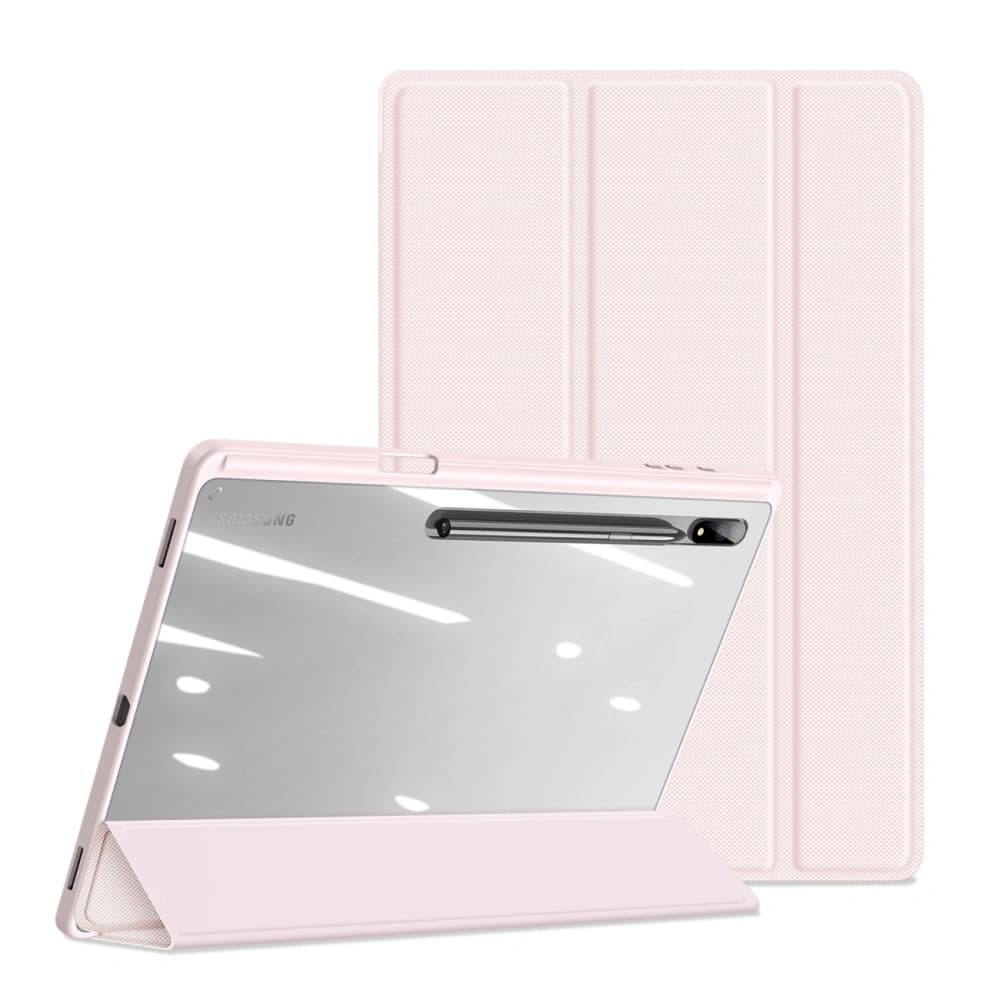 Etui Dux Ducis Toby Samsung Galaxy Tab S8 Ultra suport pentru stilou roz - 9