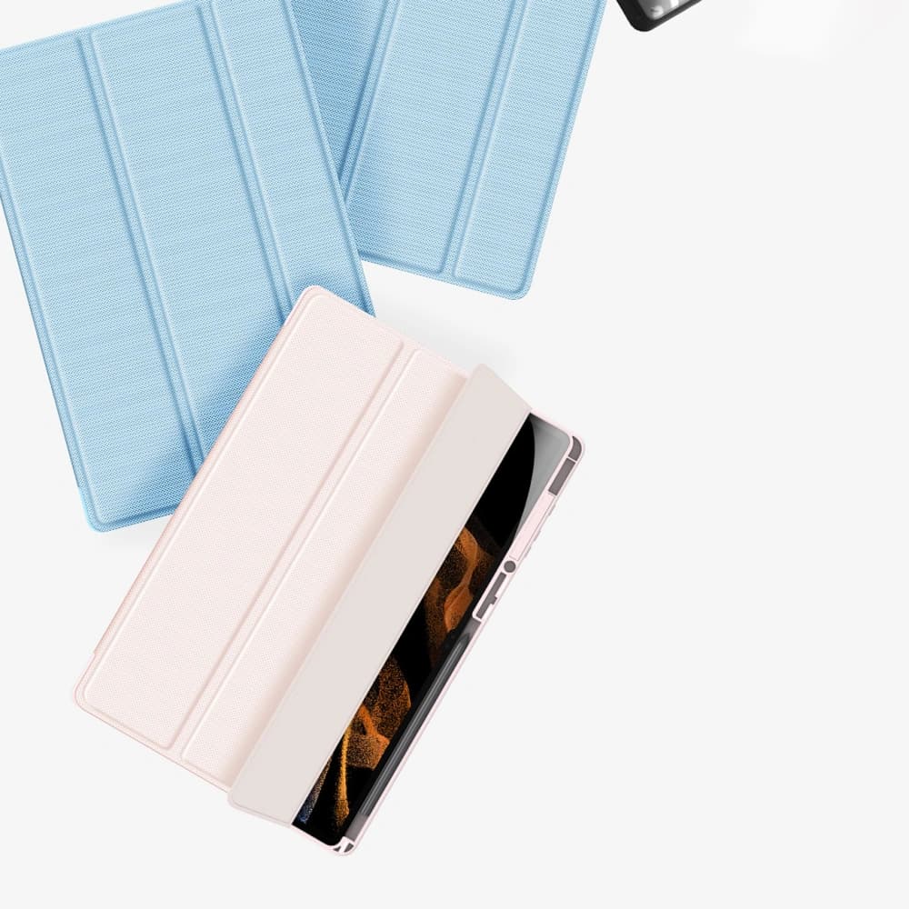 Etui Dux Ducis Toby Samsung Galaxy Tab S8 Ultra suport pentru stilou roz - 10