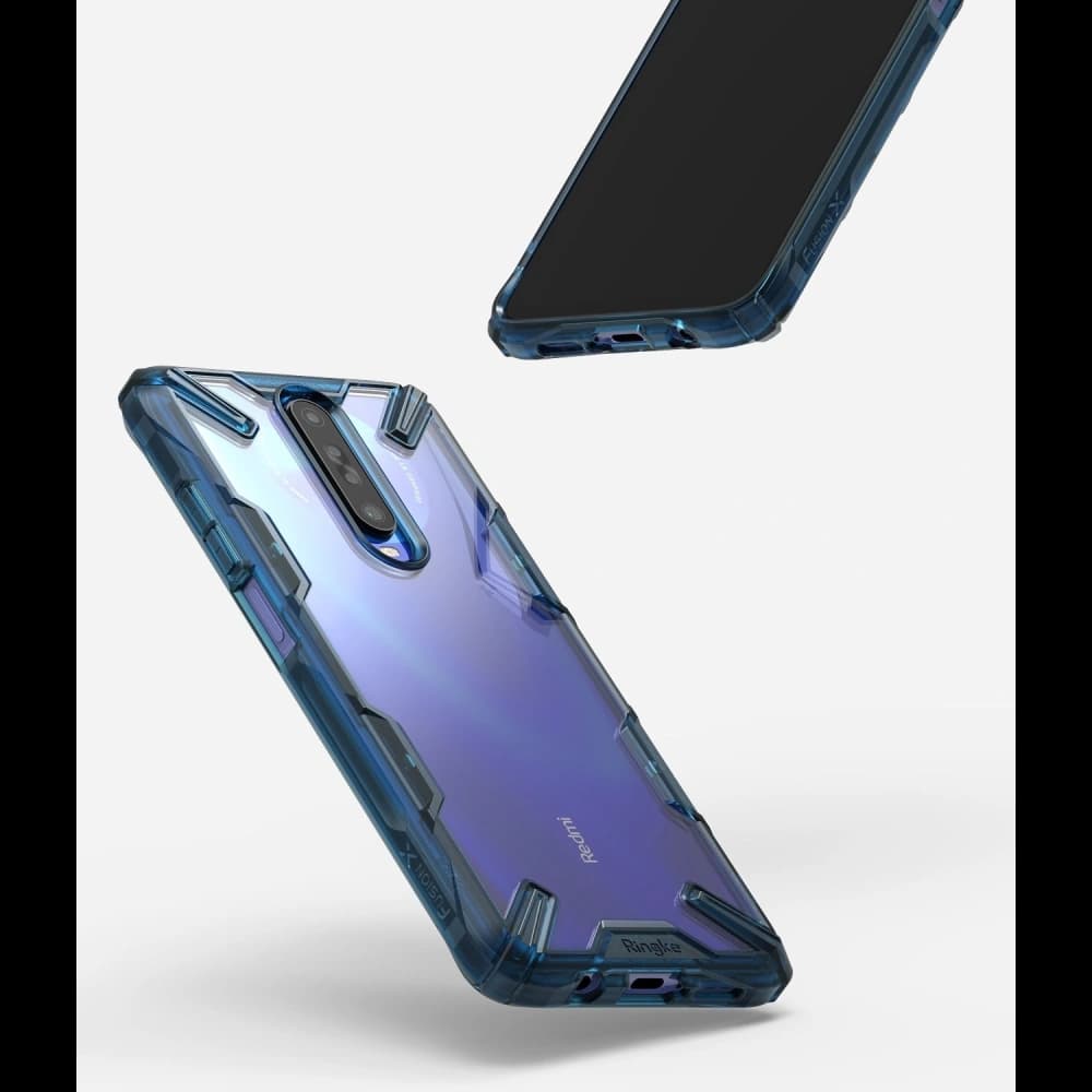 Etui Ringke Fusion-X Pocophone X2/Redmi K30 Albastru Spațial - 2