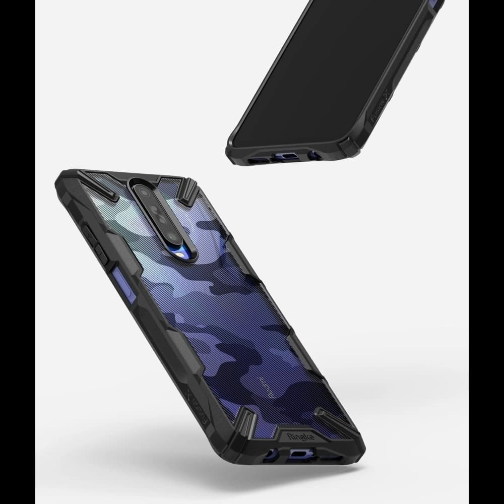 Etui Ringke Fusion-X Design Pocophone X2/Redmi K30 Camo (Moro) Negru - 2
