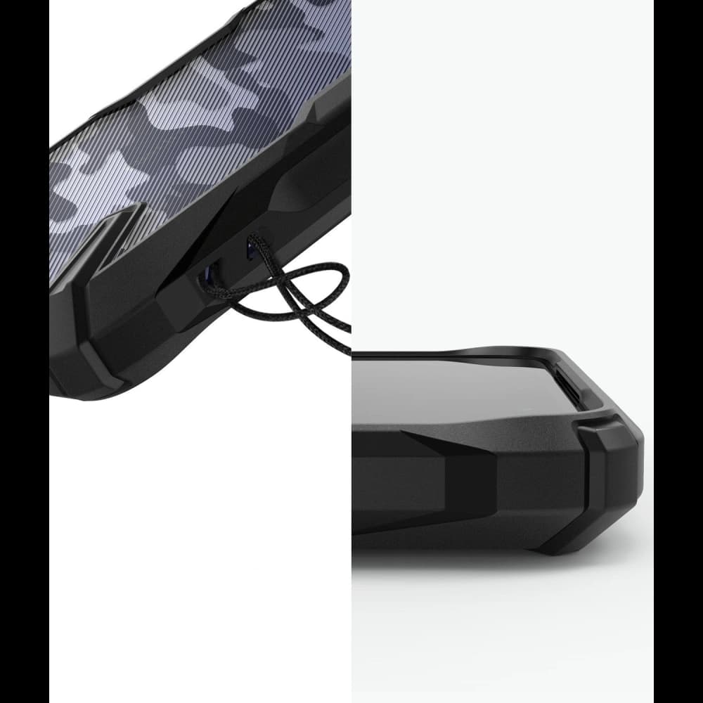 Etui Ringke Fusion-X Design Pocophone X2/Redmi K30 Camo (Moro) Negru - 5