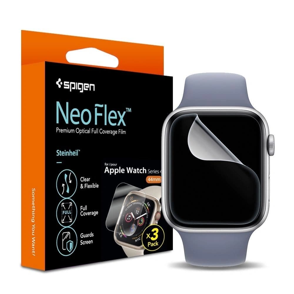 3x Folie Spigen Neo Flex HD Apple Watch 4/5/6/7/SE/8/9 40/41MM