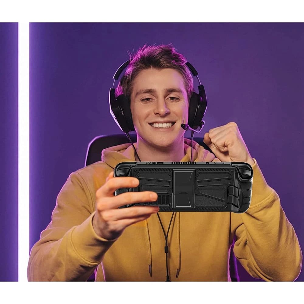 Etui Tech-Protect Defense Valve Steam Deck LCD / OLED Fekete/Átlátszó - 6