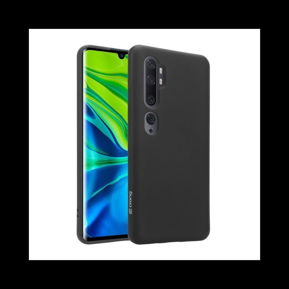 Case Crong Farbcover Xiaomi Mi Note 10/Pro (schwarz) - 2