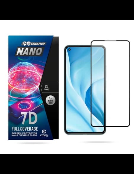 Hybriedglas Crong 7D Nano Flexibles Glas Xiaomi Mi 11 Lite 5G