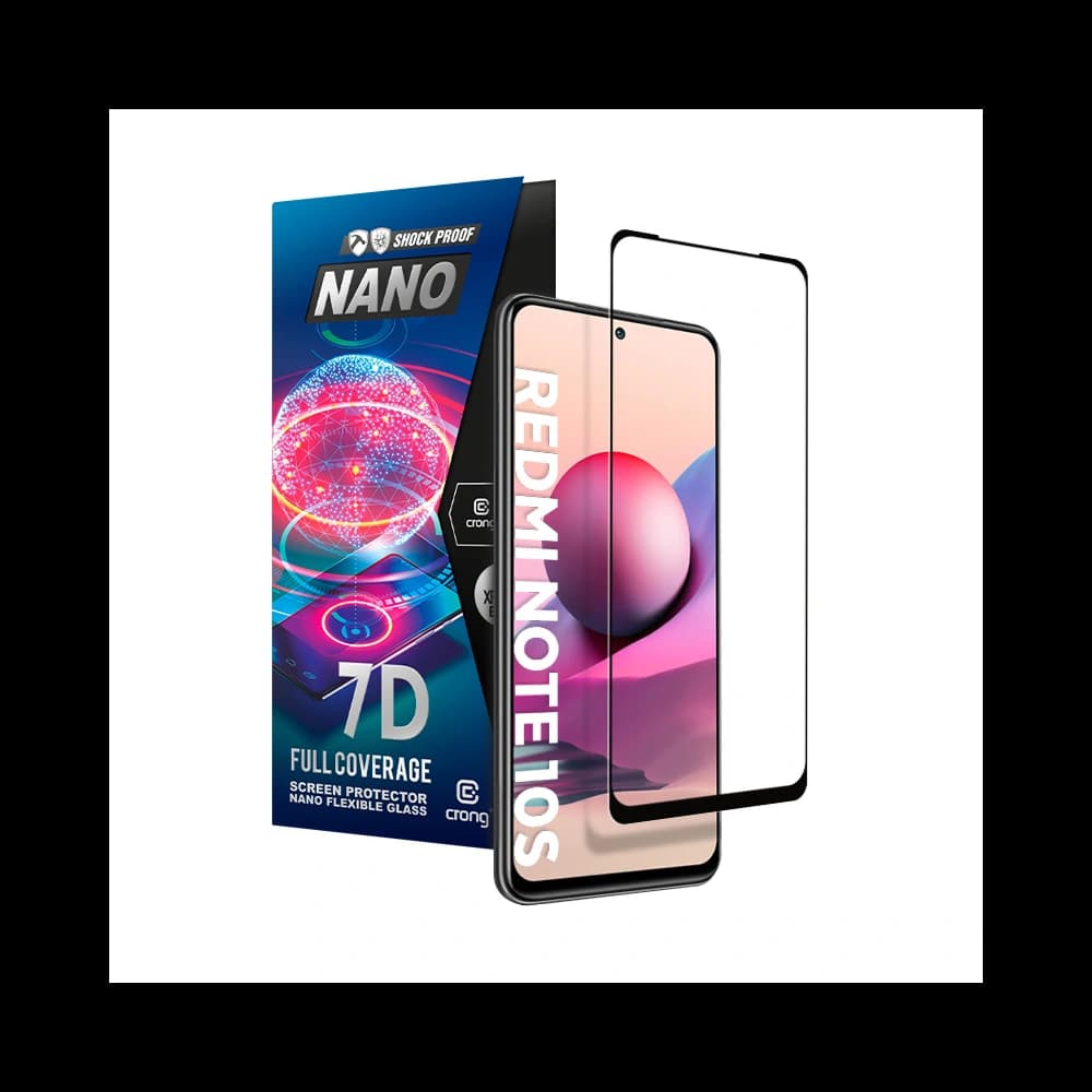 Hybriertes Glas Crong 7D Nano Flexibles Glas Xiaomi Redmi Note 10S - 7