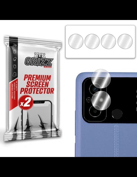 Üveg a GrizzGlass HybridGlass kamerához a Xiaomi Poco C55-hez