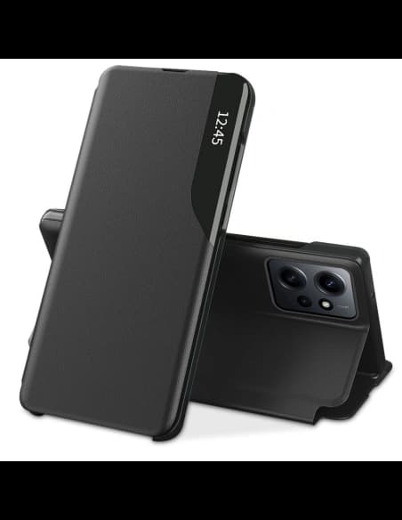 Tech-Protect Xiaomi Tasche Smart View Redmi Note 12 LTE Schwarz