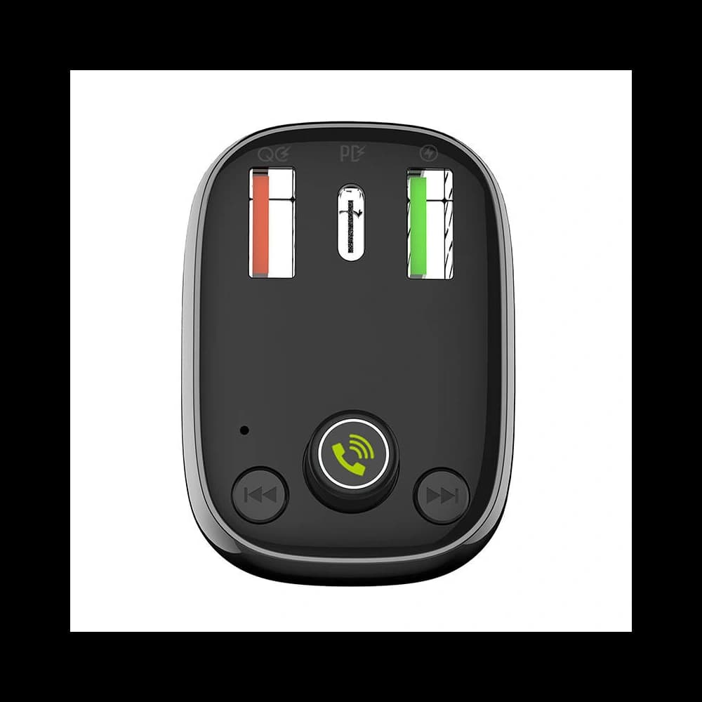 Transmițător FM LDNIO C704Q Bluetooth 2xUSB-A, USB-C + cablu USB-C/USB-C - 3