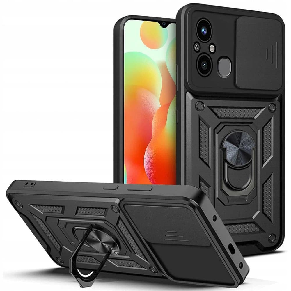 Tech-Protect Xiaomi Tasche CamShield Pro Redmi 12c Schwarz