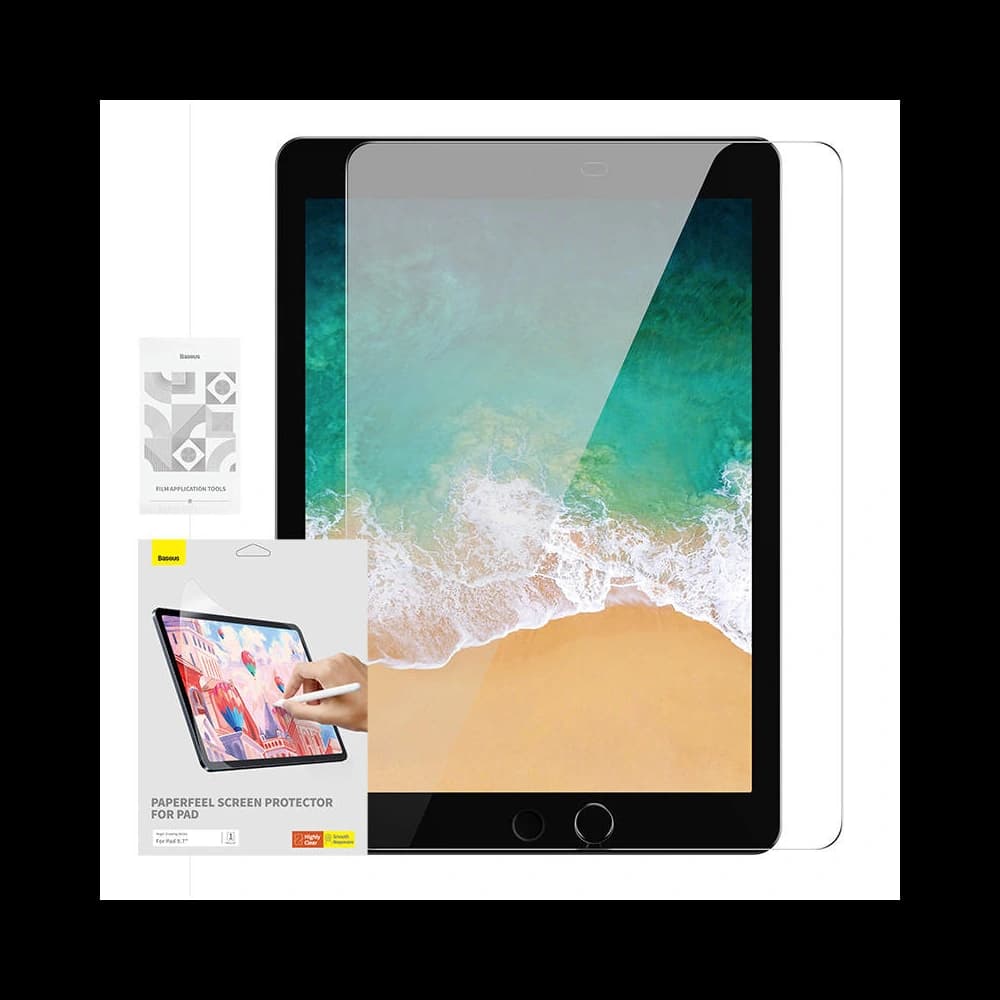 Képernyőfólia Baseus Paperfeel Apple iPad 9.7 2017/2018 (5. és 6. generáció) Átlátszó - 1