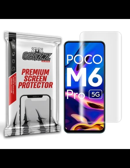 GrizzGlass Xiaomi Hydrogelfolie Hydrofilm für POCO M6 Pro 5G