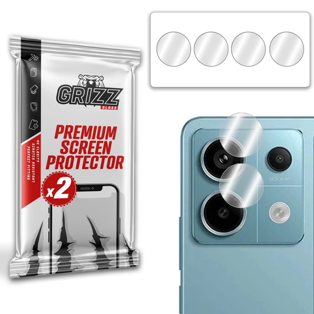 GrizzGlass HybridGlass Geam de cameră pentru Xiaomi Redmi Note 13 Pro 5G