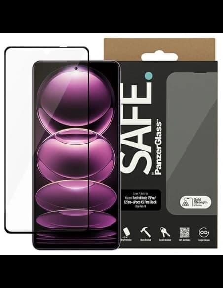 Sicherheitsglas SAFE von PanzerGlass Xiaomi Mi 12 Pro 5G / 12 Pro Plus 5G / Poco X5 Pro Bildschirmschutz Ultra-Wide Fit schwarz