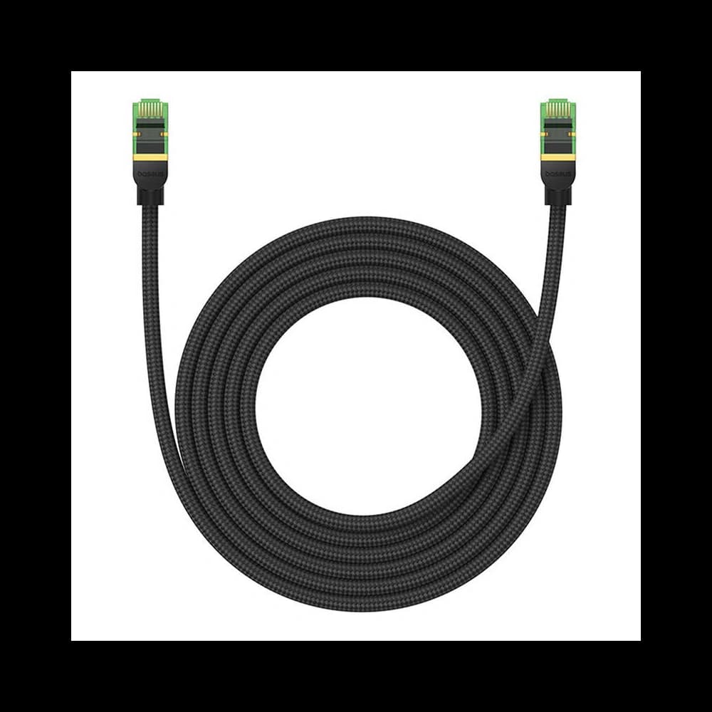 Hálózati kábel Baseus 8. kategóriás Ethernet RJ45, 40Gbps, 3m (fekete) - 3