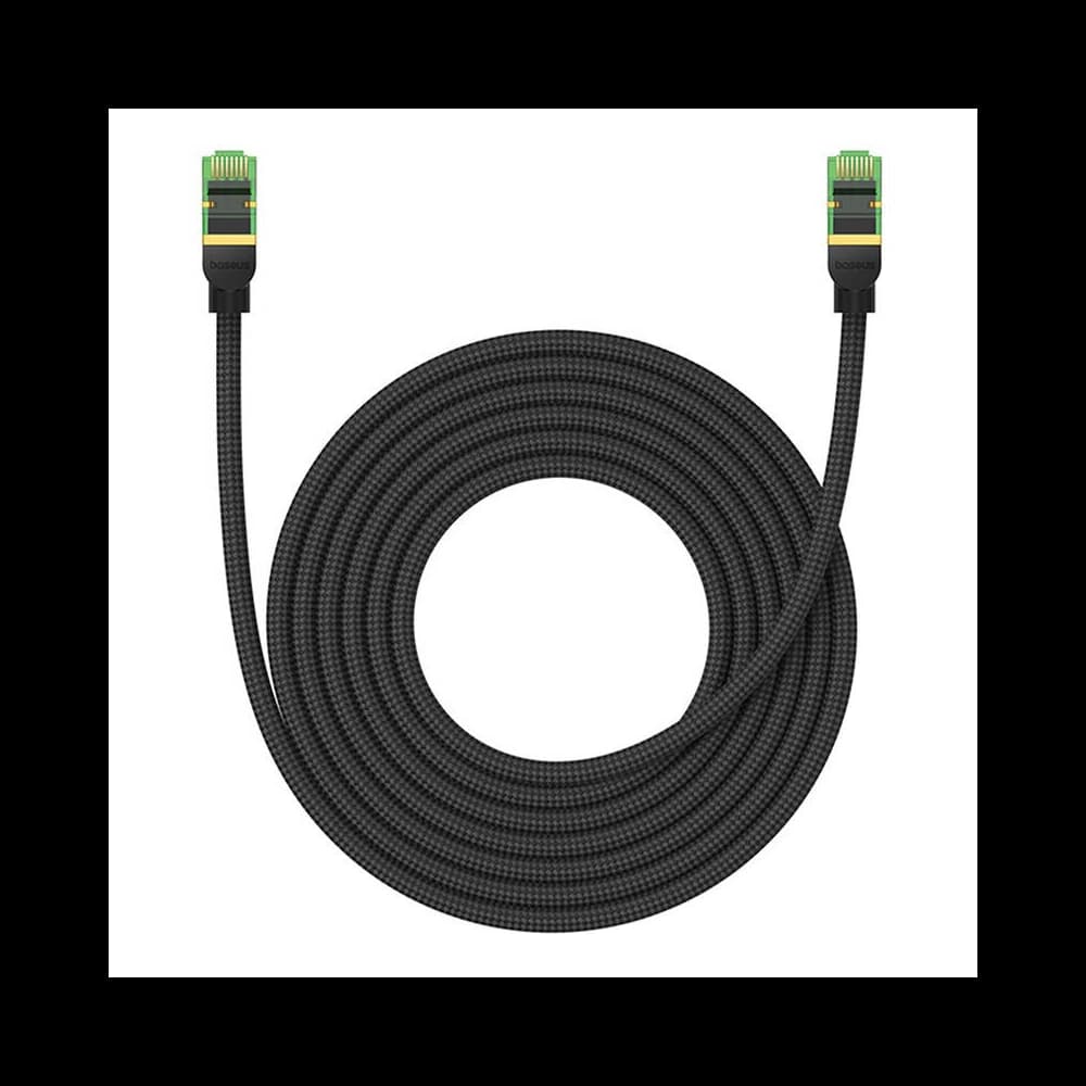 Hálózati kábel Baseus 8. kategóriás Ethernet RJ45, 40Gbps, 5m (fekete) - 3